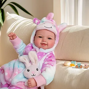 Кукла BABESIDE, 43 см, для девочки с тканевым телом, очаровательным нарядом, пустышкой и бутылочкой в подарок для детей от 2 лет synthetic.ua - Фото 1