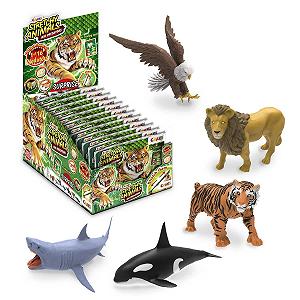 Фигурки животных CRAZE Stretchy Animals Big Predators, 12 шт. (в фольгированном пакете) - Фото 1