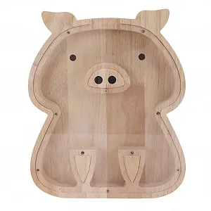 Скарбничка Pssopp з каучукового дерева та акрилу - Фото 1