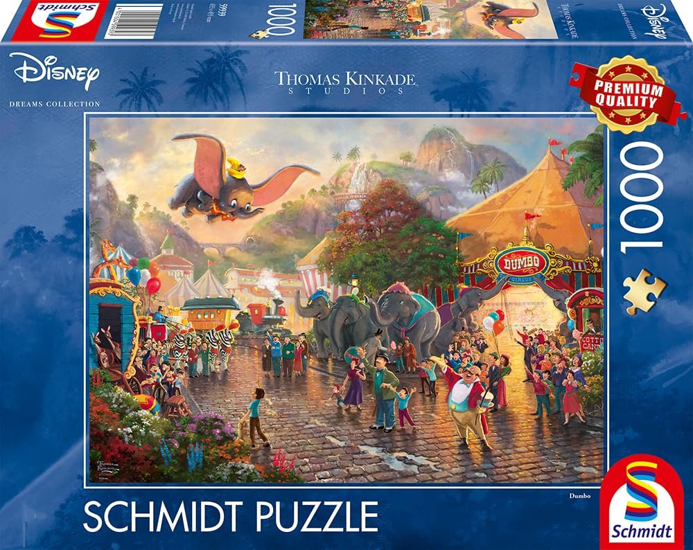 Пазл Schmidt Spiele Thomas Kinkade Disney Dumbo 59939 1000 деталей, фото №4 Пазл Schmidt Spiele Thomas Kinkade Disney Dumbo 59939 1000 деталей, фото №4