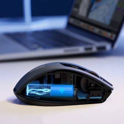 Мышка Ugreen MU006 Ergonomic Wireless Gray/Black (15063), фото №10