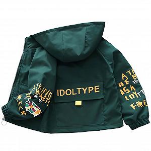 Перехідна куртка L SERVER Вітровка для хлопчиків з капюшоном - Фото 1