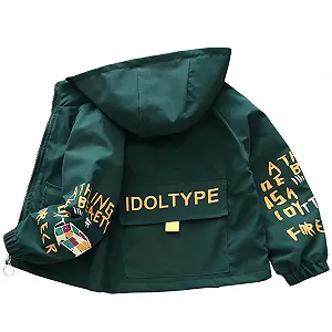 Переходная куртка L SERVER Ветровка для мальчиков с капюшоном - Фото 1