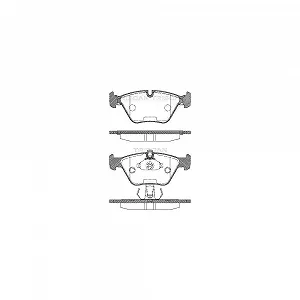 Комплект гальмівних колодок, дискове гальмо TRISCAN 8110 11010 для BMW, передня вісь - Фото 1