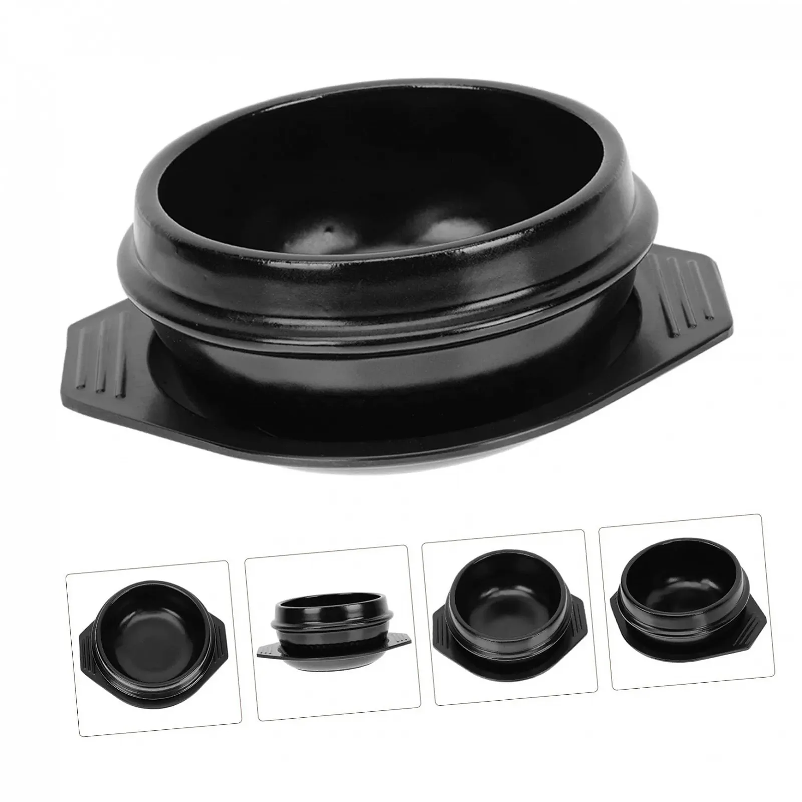 Каструля керамічна INOOMP з підставкою для тушкування та бібімбапа, фото №7