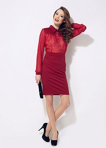 Платье Enna Levoni 46 Красный (ND-2149-Red) - Фото 1