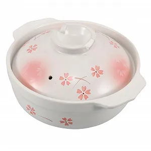 Глиняный горшок японский с крышкой термостойкая керамика для газовых плит - Фото 1