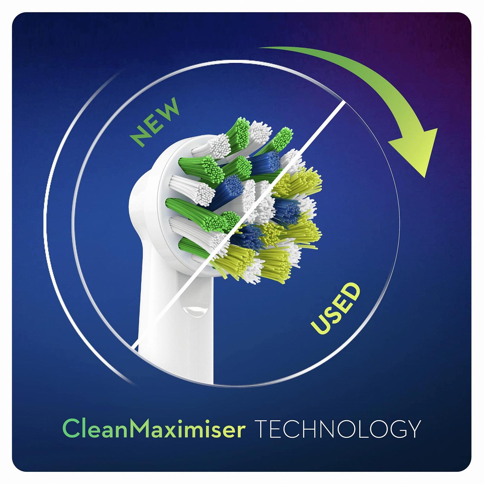 Насадки для зубной щетки Oral-B CrossAction с щетинками CleanMaximiser для комплексной гигиены полости рта, фото №9