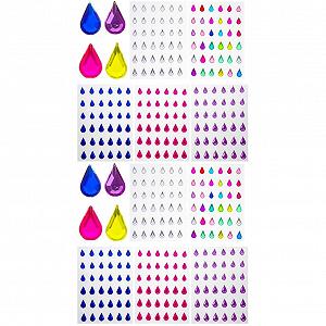 Стразы FOMIYES 10 листов Самоклеющиеся - Фото 1