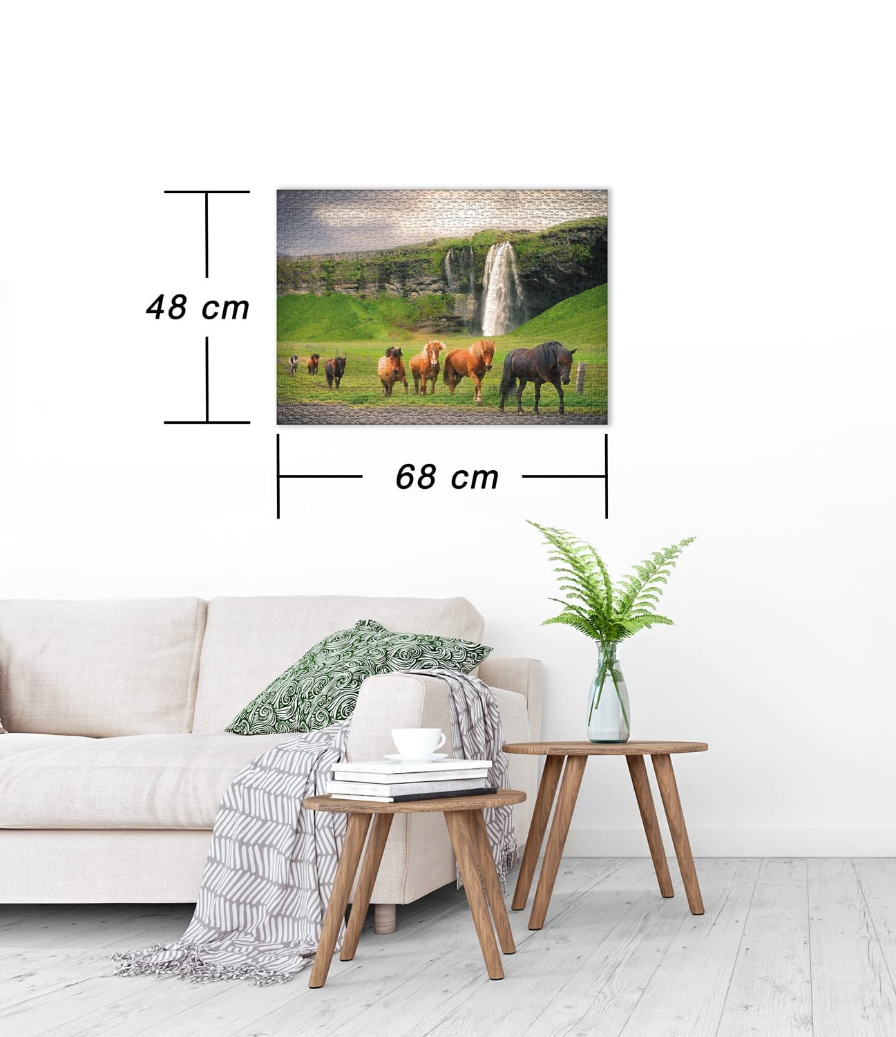 Пазл Ulmer Puzzleschmiede Classic Icelander 1000 элементов Кони и пейзаж, фото №3