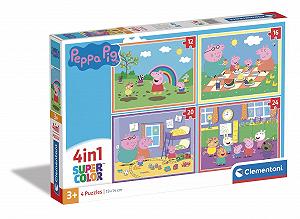 Пазл Clementoni Supercolor Puzzle 21516 Peppa Pig 4 в 1 12, 16, 20, 24 елементи від 3 років - Фото 1