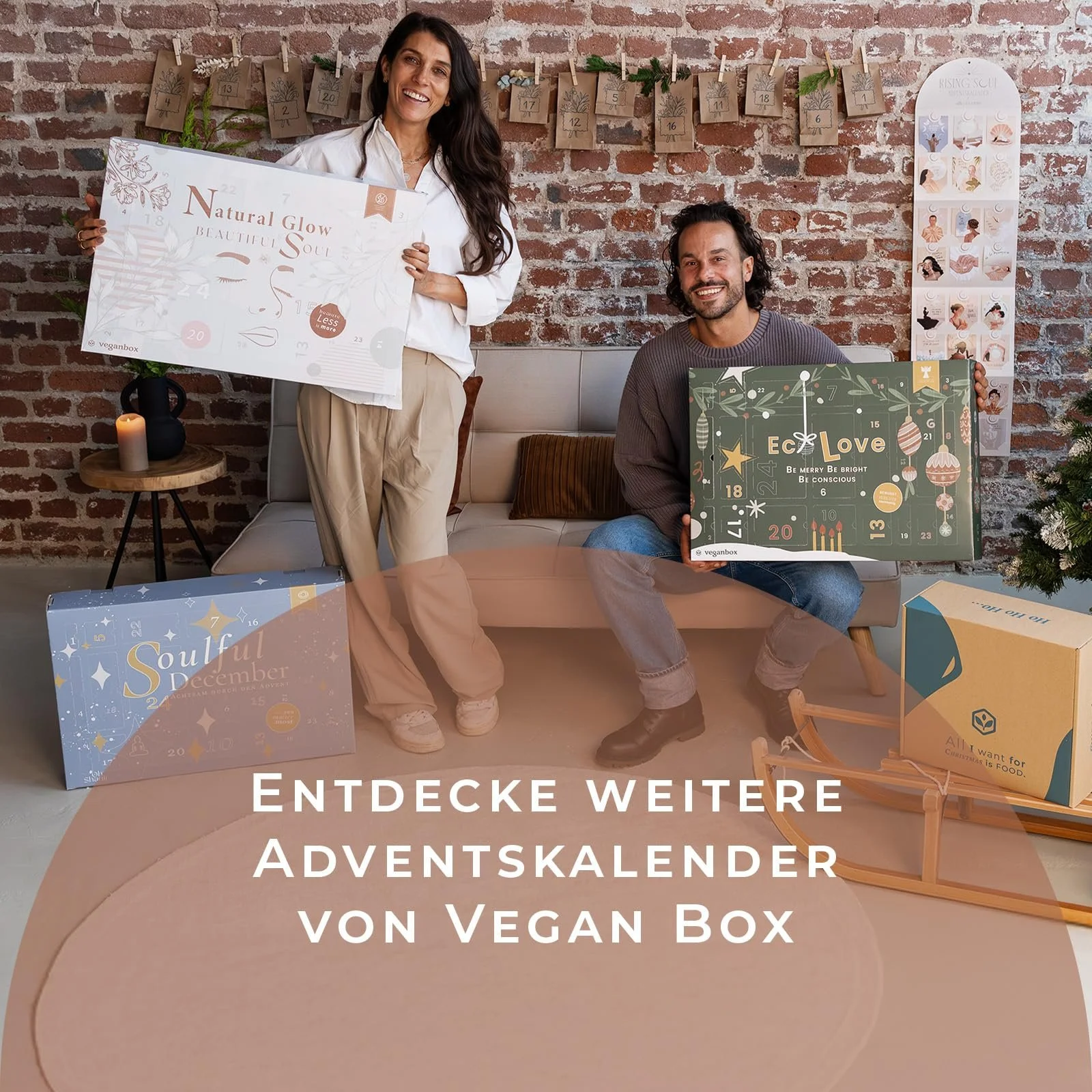 Адвент-календар Vegan Box Beauty 2025, 24 екологічні косметичні засоби та натуральна косметика, веганська, фото №8