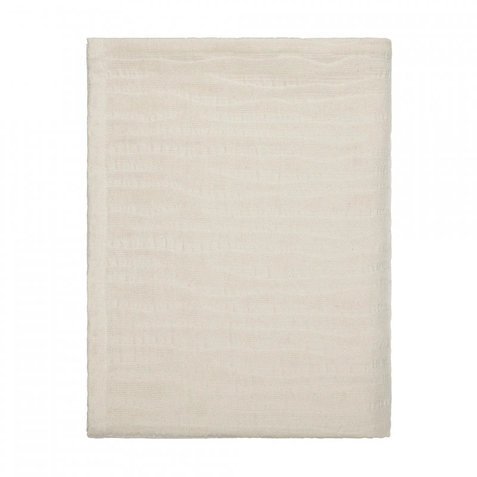 Покрывало URBANARA Aiva 180 x 200 см, 90% Хлопок (BCI) и 10% Смешанные волокна, Крем, фото №1