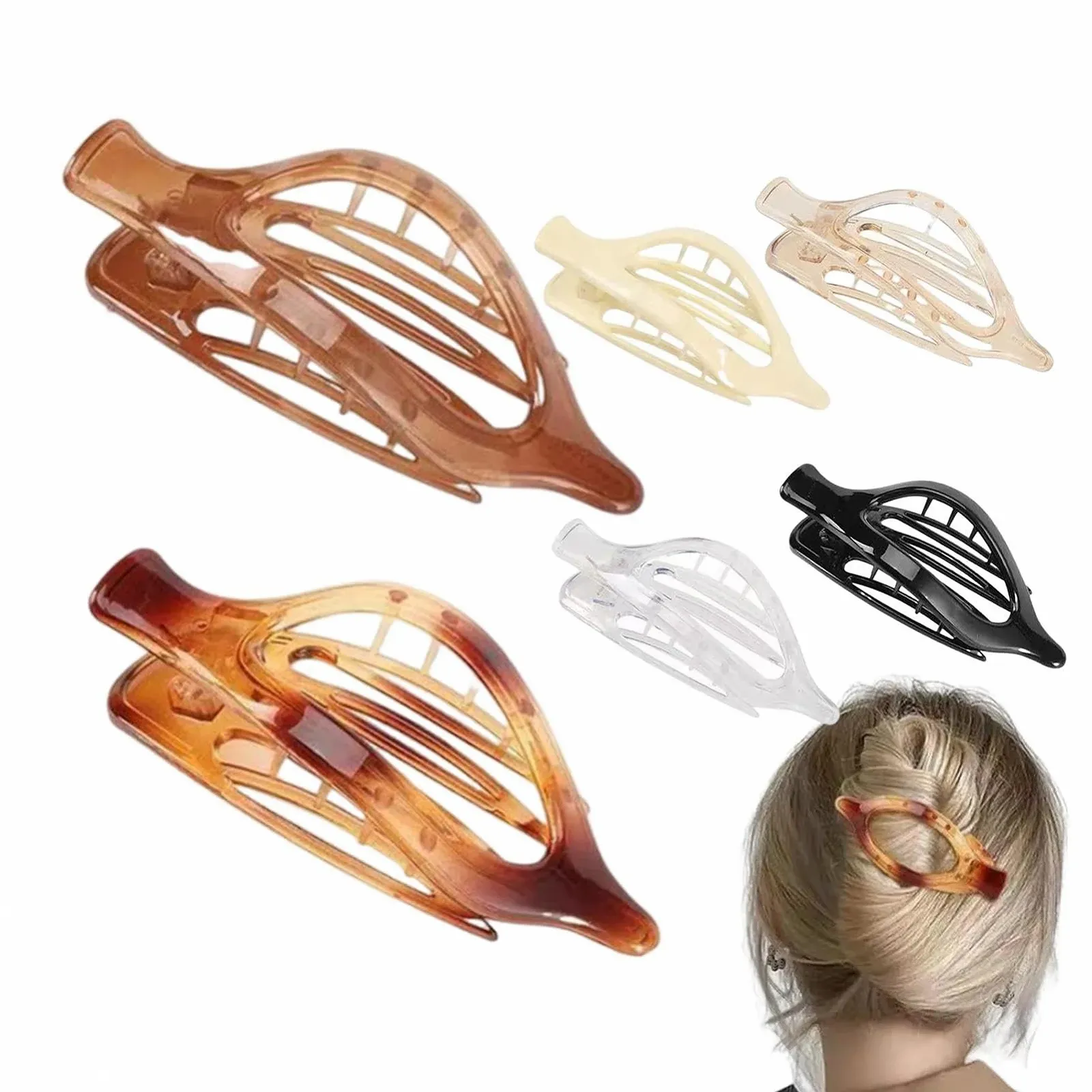 Заколка для волос Acunny Утиный Клюв Плоская Винтажная Французская Боковая Скользящая Заколка-автомат Нескользящая Овальная Ультралегкая (6 шт. в упаковке), фото №6 Заколка для волос Acunny Утиный Клюв Плоская Винтажная Французская Боковая Скользящая Заколка-автомат Нескользящая Овальная Ультралегкая (6 шт. в упаковке), фото №6