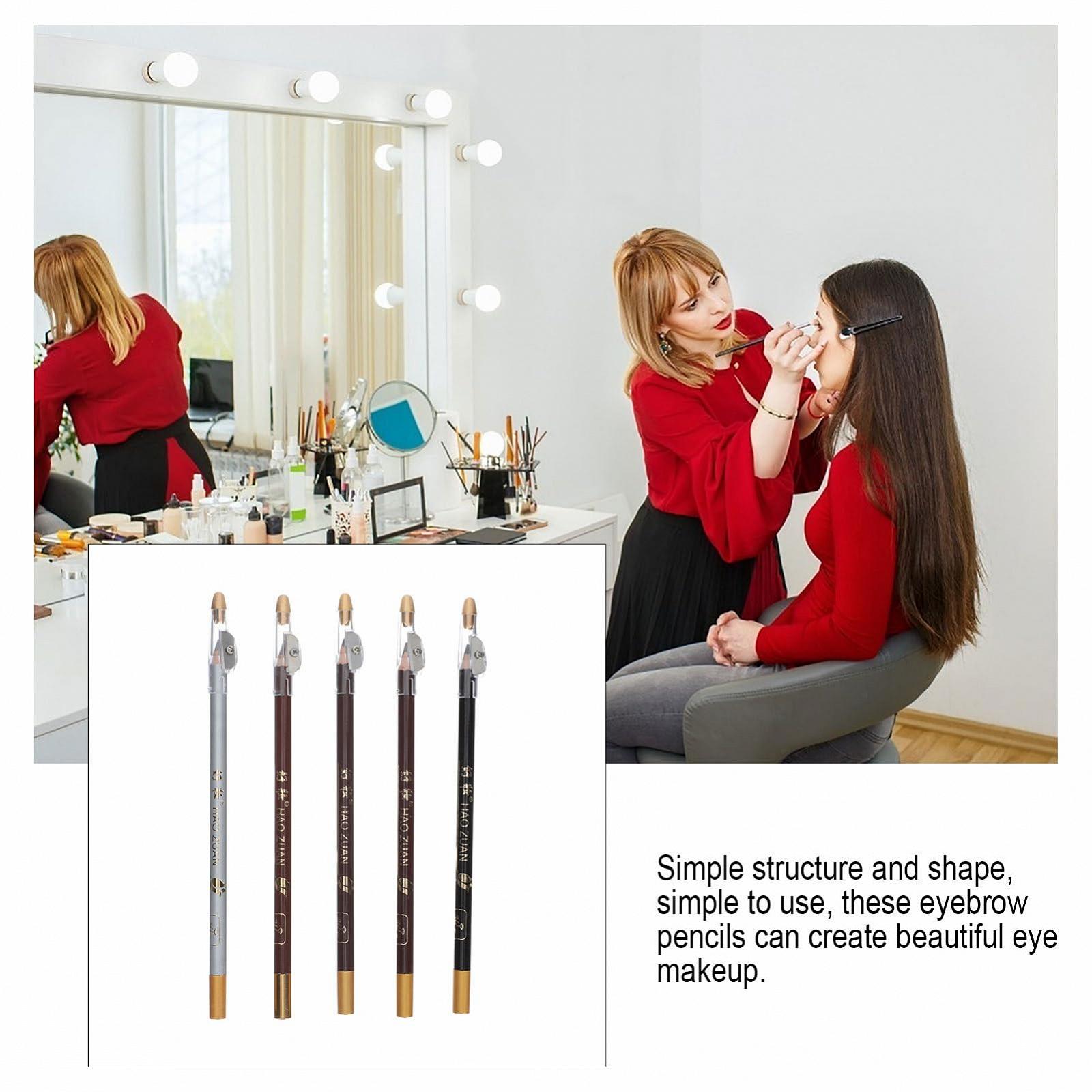 Олівець HONMEET Haozhuang для брів і підводки для очей Темно-коричневий Дерев'яний Упаковка з 5, фото №6 Олівець HONMEET Haozhuang для брів і підводки для очей Темно-коричневий Дерев'яний Упаковка з 5, фото №6