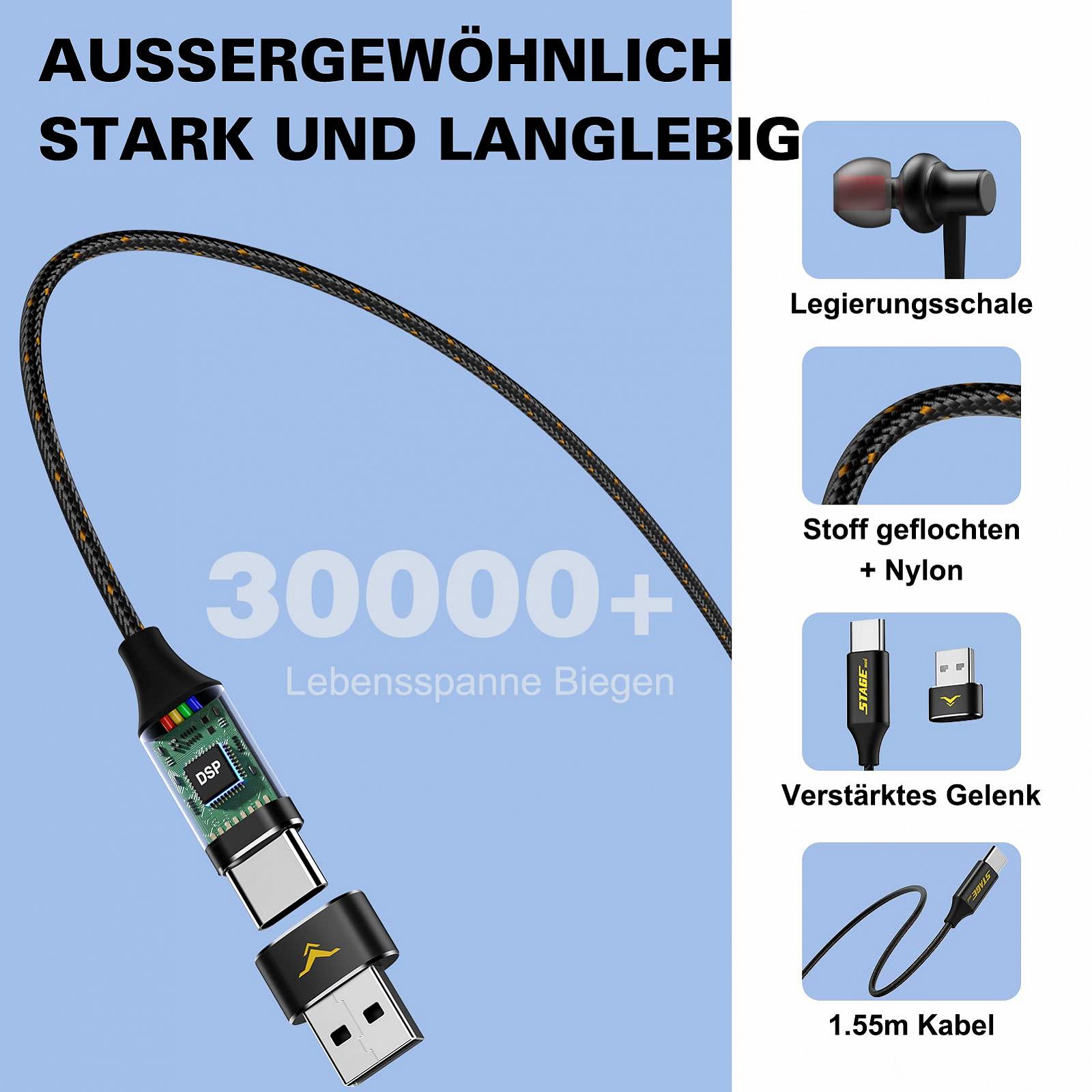 Наушники USB C с 7.1 Surround HiFi Sound USB с MEMS микрофоном кнопка выключателя Samsung Galaxy S22 S21 S20 Ultra Plus Huawei P40 P30 P20 с кабелем для ПК Ноутбук Gaming Mac, фото №5