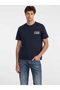 Футболка GUESS Джинси чоловіча Oversize Fit, L, navy synthetic.ua - Фото 1