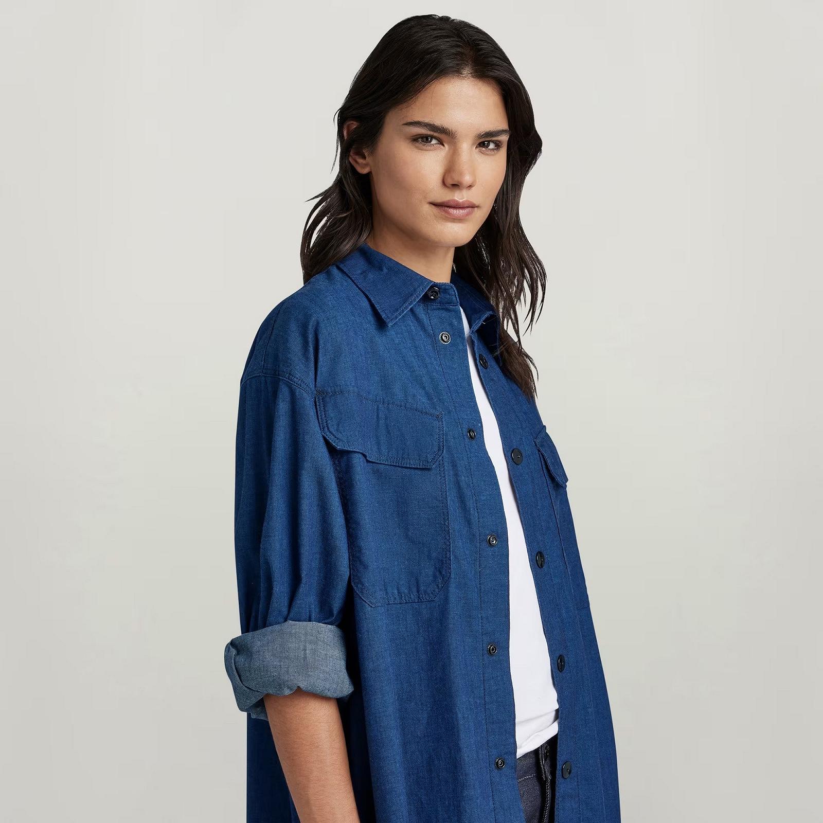 Жіноча сорочка G-Star RAW Oversized Flap Pocket Shirt Everg - S, фото №5