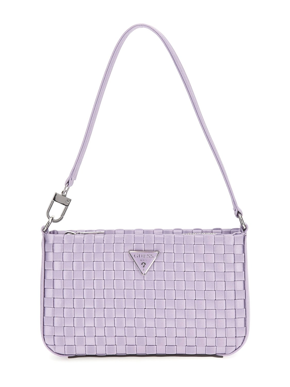Маленька сумка на плече Guess Twiller Mini Top Zip Shoulder Bag Lavender, фото №1