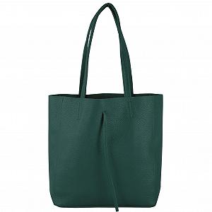 Сумка с ручками modamoda de - T253 из итальянской кожи с внутренним карманом - Фото 1