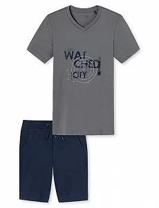 Комплект піжами Schiesser для хлопчиків, з короткими рукавами, 2 шт - Фото 1