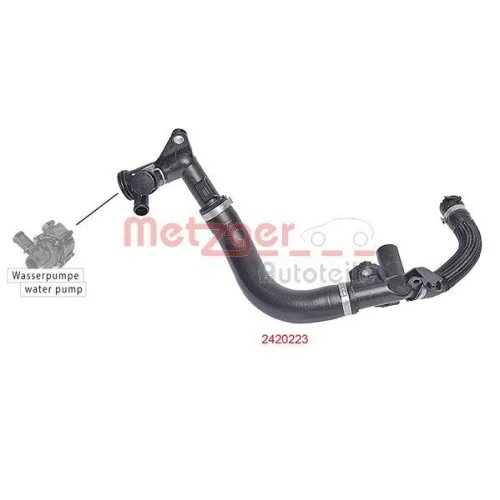 Шланг радіатора Metzger 2420223 для CITROËN PEUGEOT, фото №2 Шланг радіатора Metzger 2420223 для CITROËN PEUGEOT, фото №2