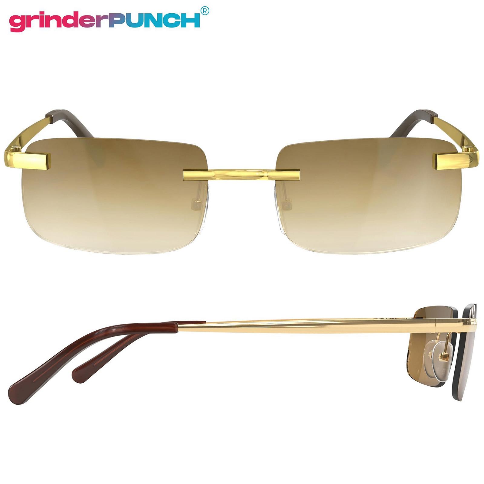 Сонцезахисні окуляри grinderPUNCH Прямокутні Без оправи, фото №4