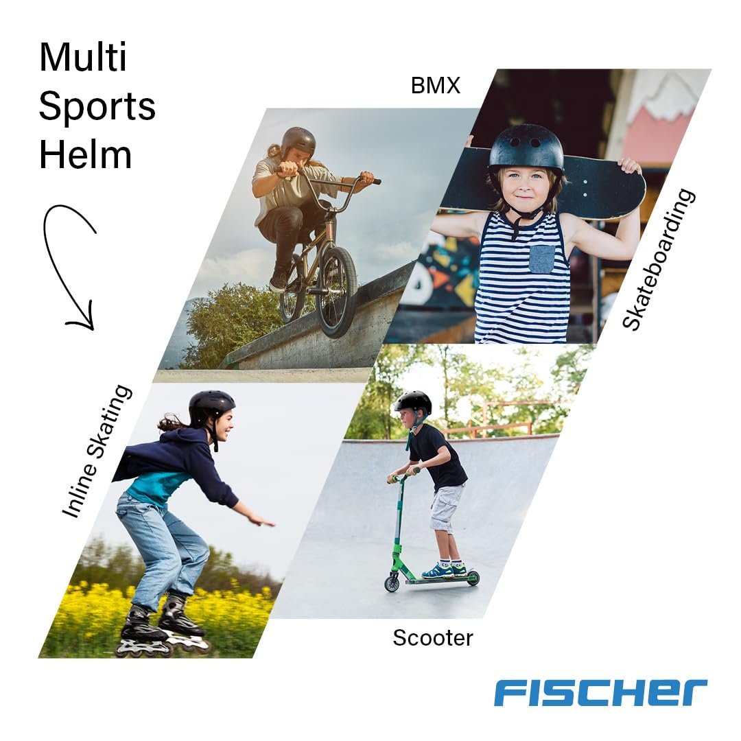 Шлем Велосипедный FISCHER BMX Dirt Bike Plus Universe S/M, 54-58 см, черный, с интегрированным светодиодным задним фонарем, фото №13