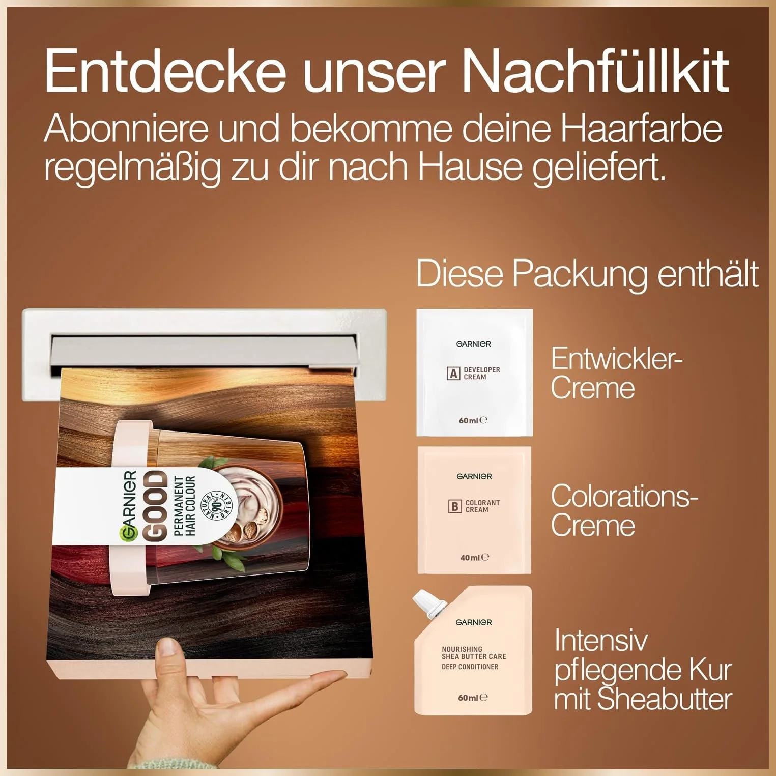 Фарба для волосся Garnier Good Refill Kit Перманентна 8.0 Медовий блонд, фото №3 Фарба для волосся Garnier Good Refill Kit Перманентна 8.0 Медовий блонд, фото №3