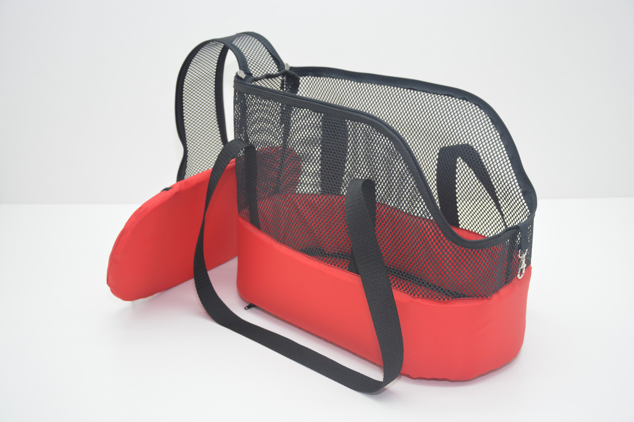 Сумка переноска для животных Лето красная  (М599), фото №4