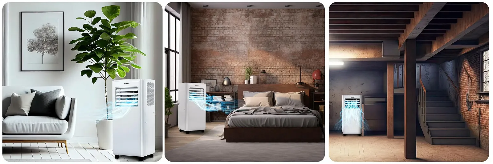 Мобильный кондиционер 5-в-1 Berdsen 10000 BTU Tuya Smart App, фото №5