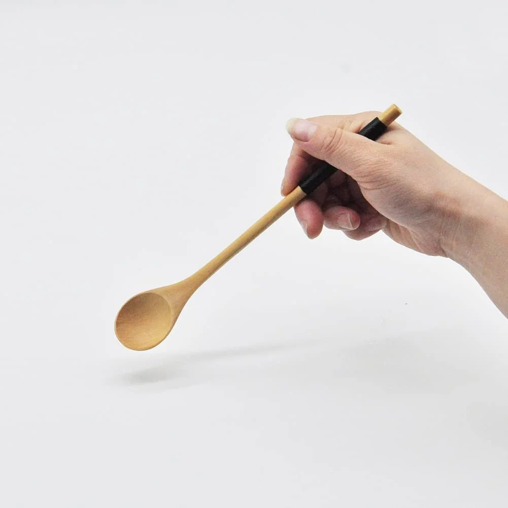 Ложка Деревʼяна Натуральна з Довгою Ручкою Багатофункціональна, фото №8