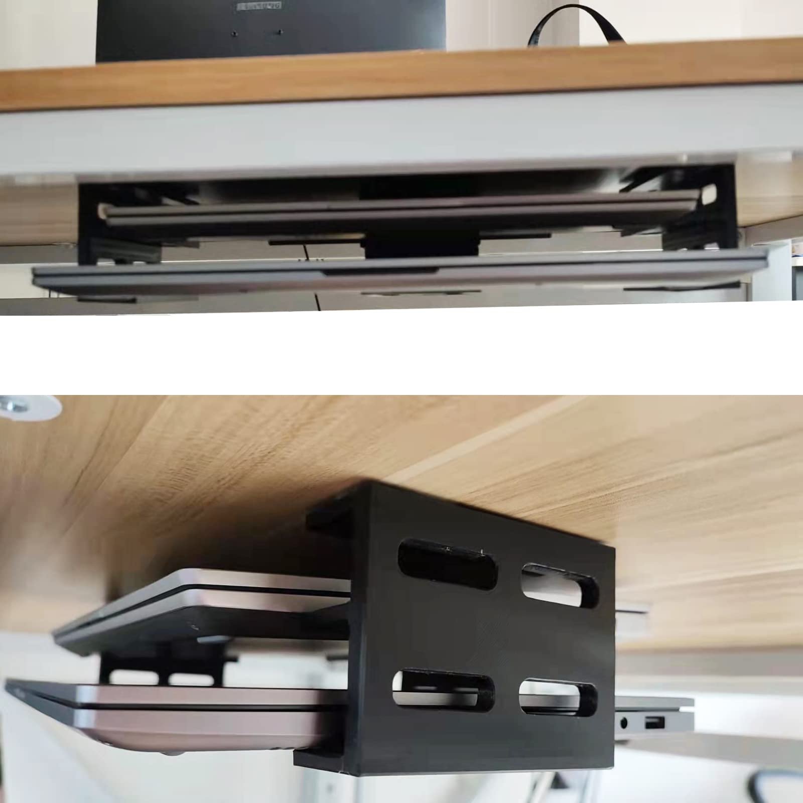 Кронштейн для ноутбука PIAOLGYI Під стіл для Notebook MacBook Сумісний з 2 шт 0-30 мм Двошаровий пластик (3 шт в упаковці), фото №4 Кронштейн для ноутбука PIAOLGYI Під стіл для Notebook MacBook Сумісний з 2 шт 0-30 мм Двошаровий пластик (3 шт в упаковці), фото №4