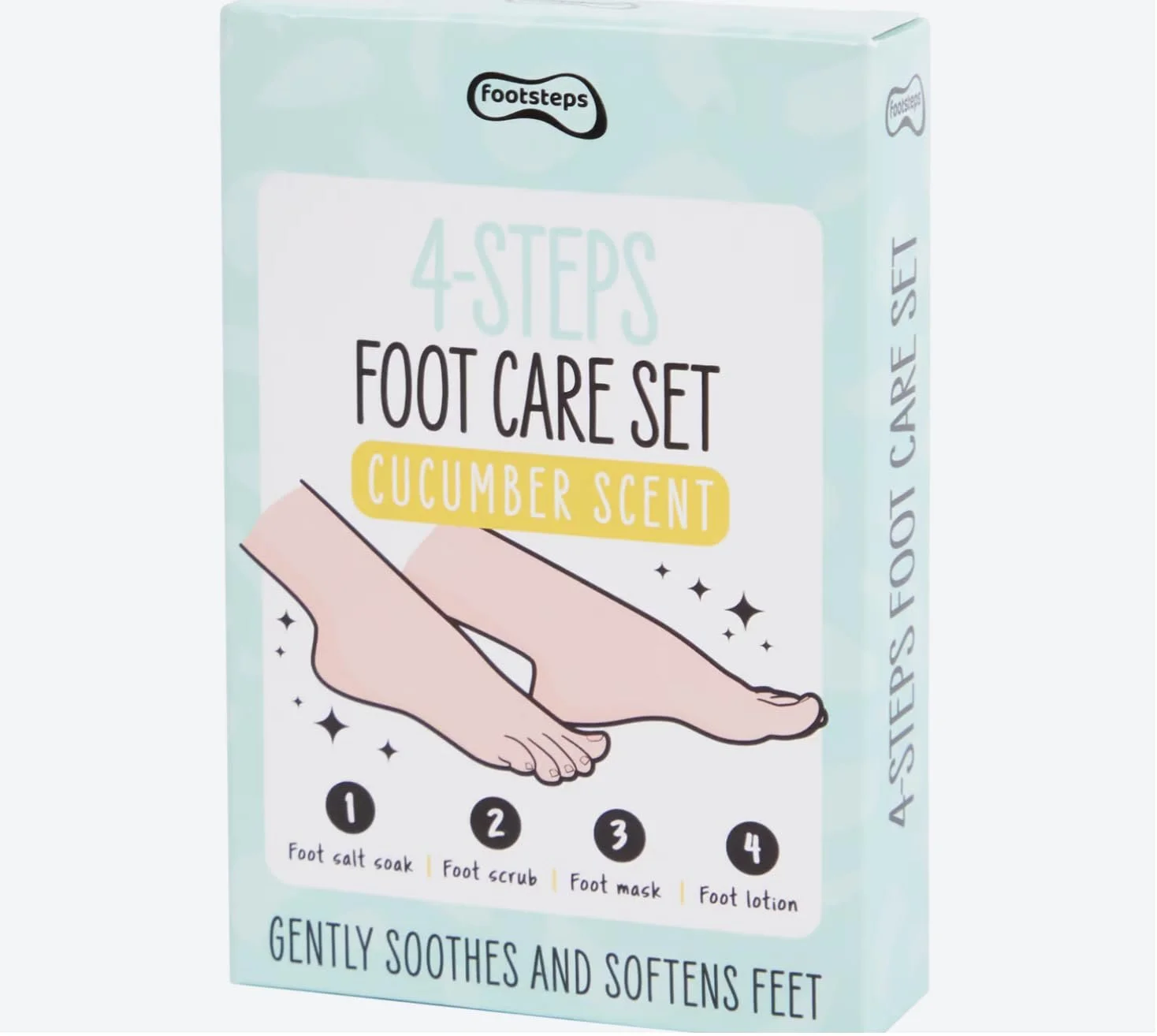 Набор для ухода за ногами Footsteps Cucumber Scent 4 шага, фото №1