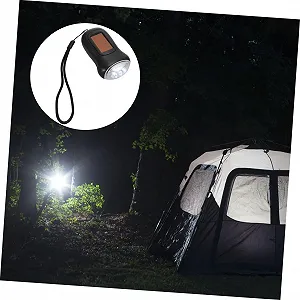 Ручний ліхтарик HEMOTON Міні ліхтарик з ручною рукояткою Сонячний для виживання для кемпінгу Піших прогулянок Домашнього використання synthetic.ua - Фото 1