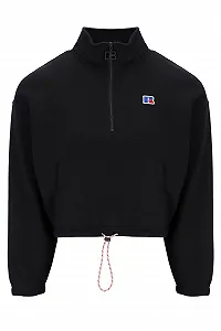Женская Толстовка Russell Athletic Zare-Cropped Half Zip - Фото 1
