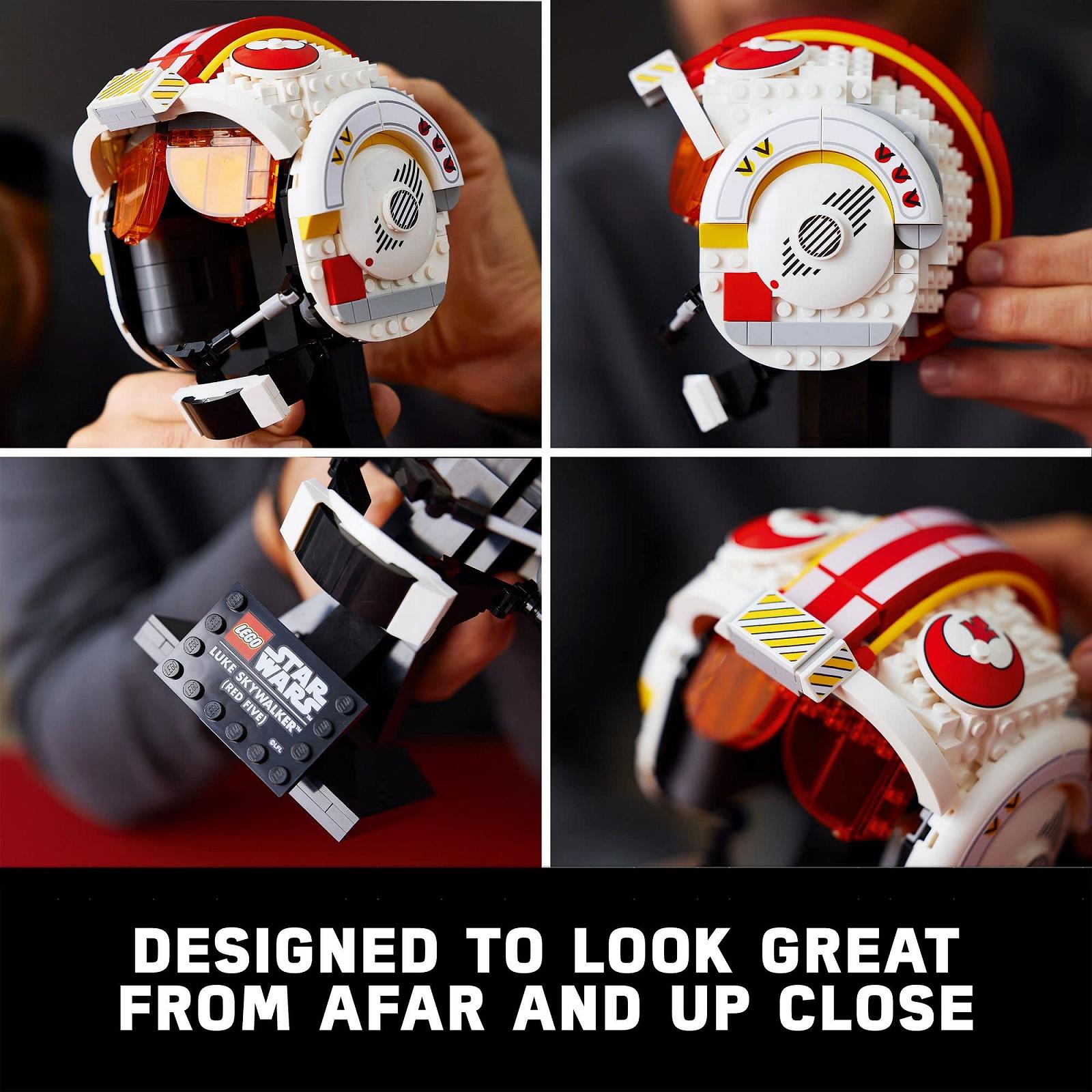 Конструктор LEGO Star Wars 75327 Шолом Люка Скайвокера Red Five 675 штук, фото №3