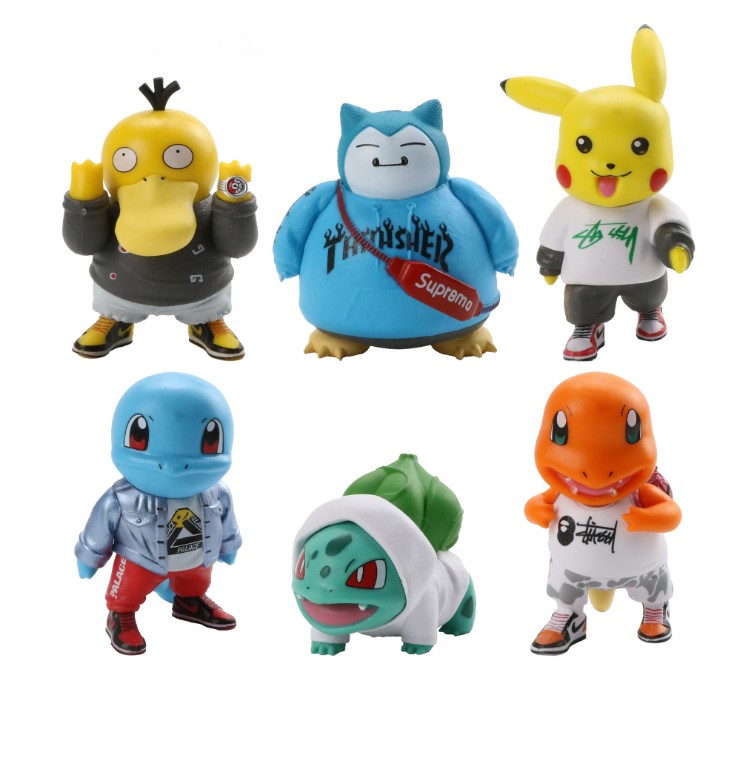 Покемон Пикачу Pokemon Pikachu Чармандер, Псик, Сквиртл, Бульбазавр, Снорлакс игровые фигурки 6-10.5см 6 шт., фото №1 Покемон Пикачу Pokemon Pikachu Чармандер, Псик, Сквиртл, Бульбазавр, Снорлакс игровые фигурки 6-10.5см 6 шт., фото №1