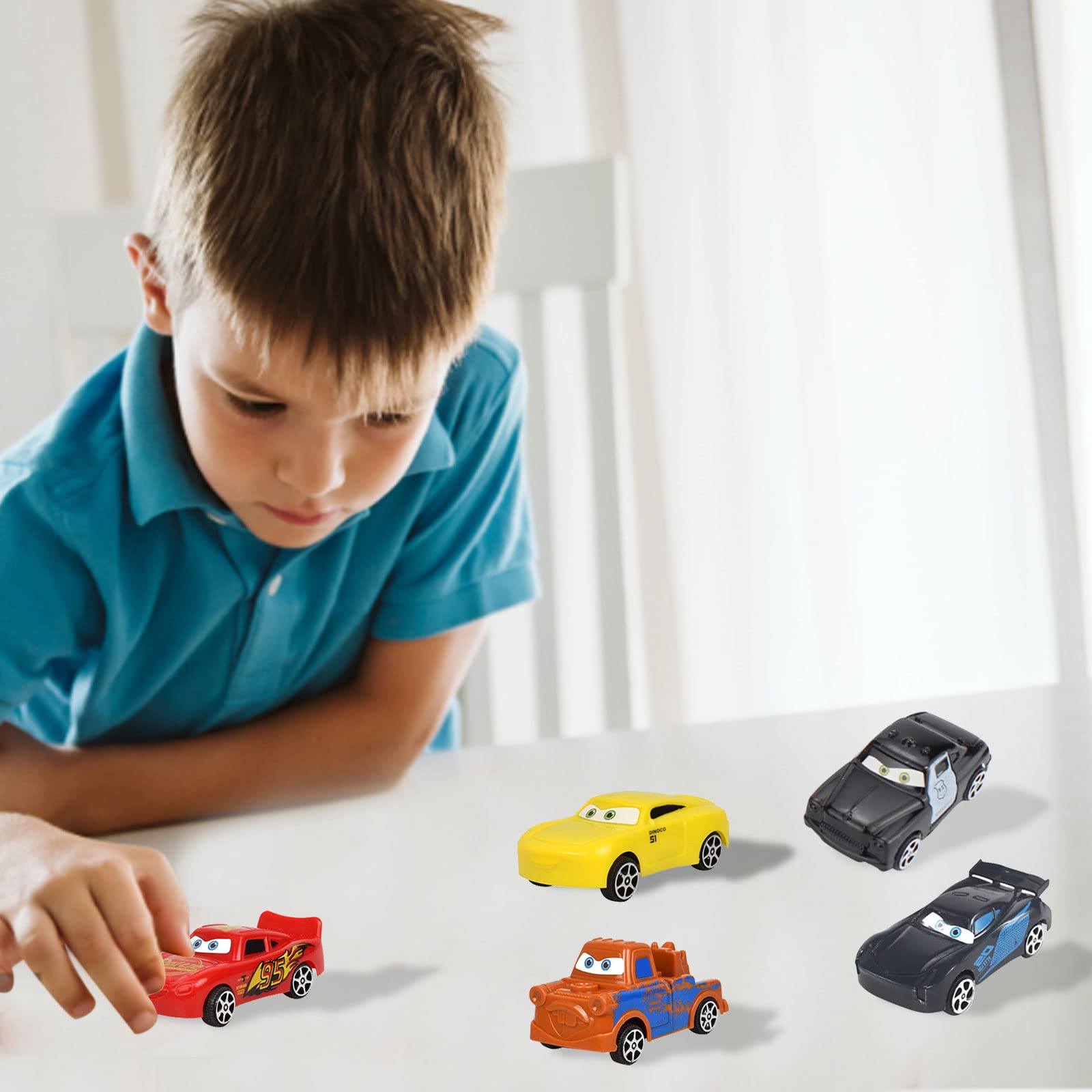 Игрушечный автомобиль Naotona Cake Decoration Children 6 Pack Cars Cake Topper для девочек от 3 лет, фото №7