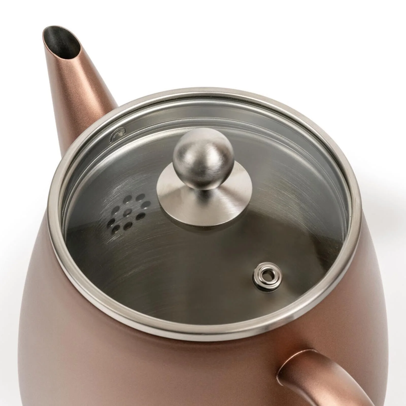 Чайник-заварник Bredemeijer Нержавіюча сталь двостінний 1.1 літри Бронзово-коричневий, фото №4