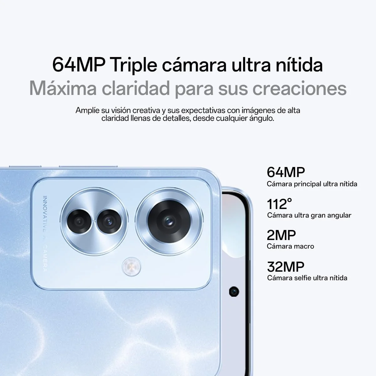 Смартфон Oppo Reno 11F 5G 256GB/8GB RAM Dual SIM Ocean Blue, фото №4