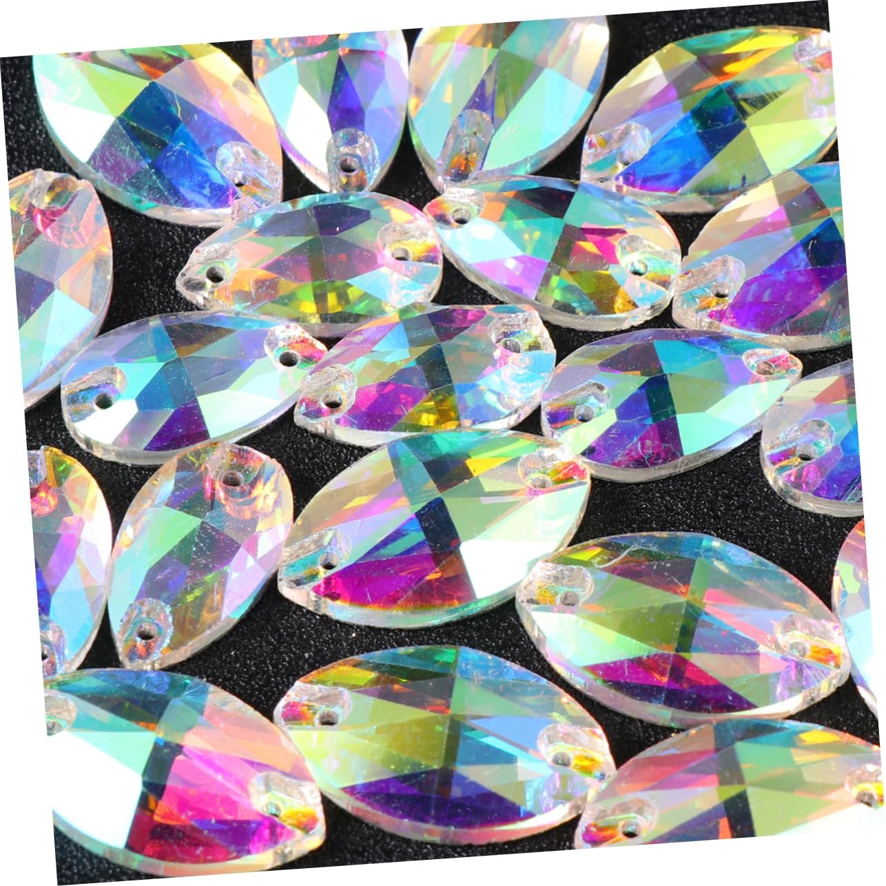 Стразы Operitacx AB Стекло, разноцветные, 300 шт, фото №8