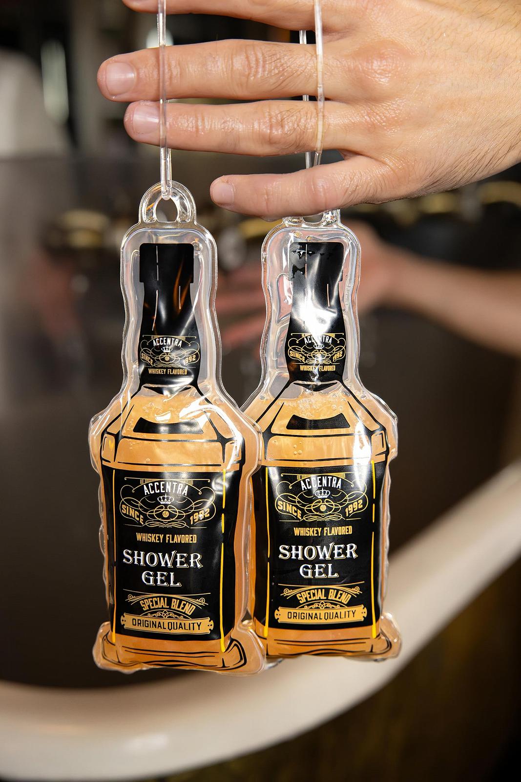 Гель для душу Accentra Maxi Whiskey Flavor у формі пляшки віскі 200 мл, фото №4