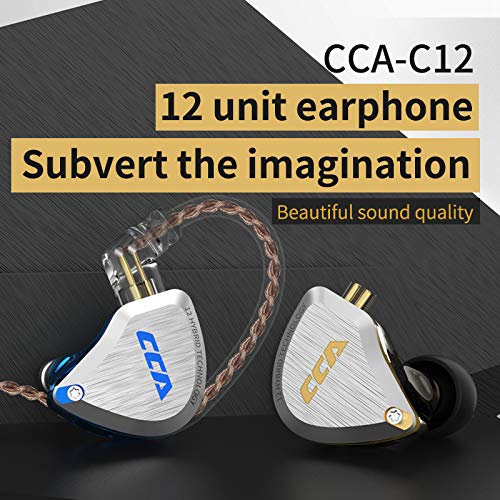 Наушники CCA C12 5BA 1DD Стерео Басовые Вставные Наушники с Кабелем Шумоподавляющие Спортивные Вкладыши для Музыкантов Аудиофилов Певцов DJ, фото №3