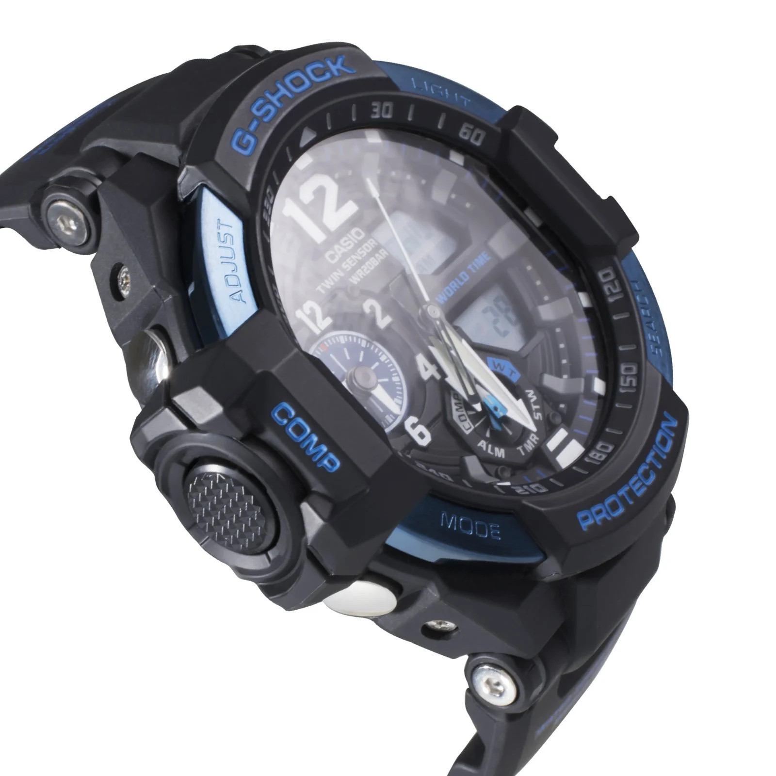 Годинник Casio G-Shock Twin Sensor GA-1100-2BER Чоловічий Хронограф з компасом, фото №4 Годинник Casio G-Shock Twin Sensor GA-1100-2BER Чоловічий Хронограф з компасом, фото №4