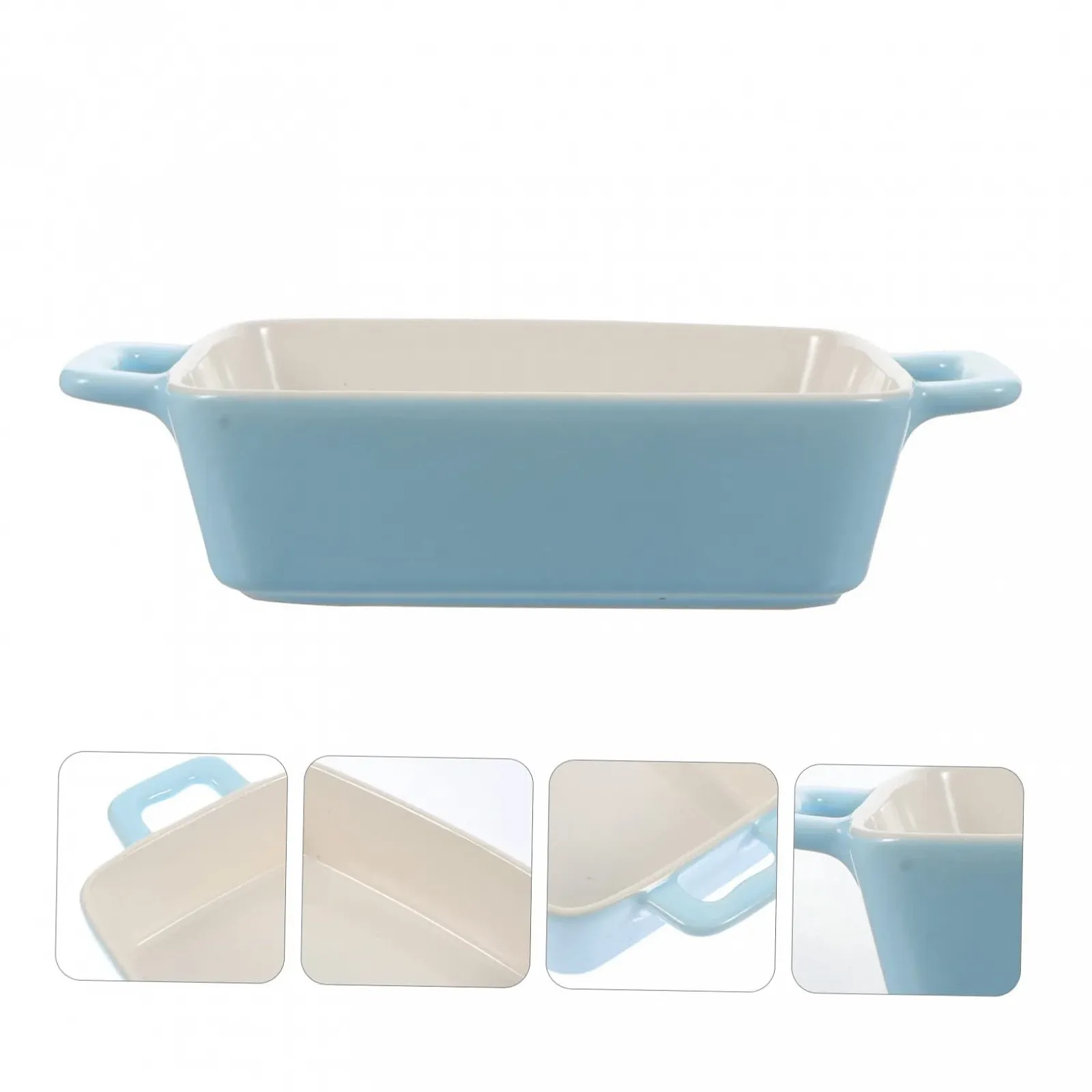 Деко керамічне GALPADA небесно-блакитне для духовки, фото №6