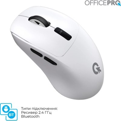 Мышка OfficePro M398W Wireless/Bluetooth White (M398W), фото №11
