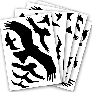 Наклейки на вікна WandSticker4U 40 шт. Птахи Самоклеючі Чорні synthetic.ua - Фото 1