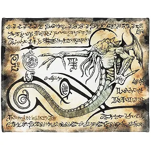 Одеяло YISUMEI Cthulhu 150 x 200 см Мягкое Фланелевое Мягкое Флисовое Одеяло The Rituals of Cthulhu - Фото 1