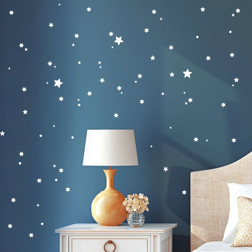 Наклейка на стену Wall Tattoo Loft Little Stars Набор из 53 шт. Белый, фото №3